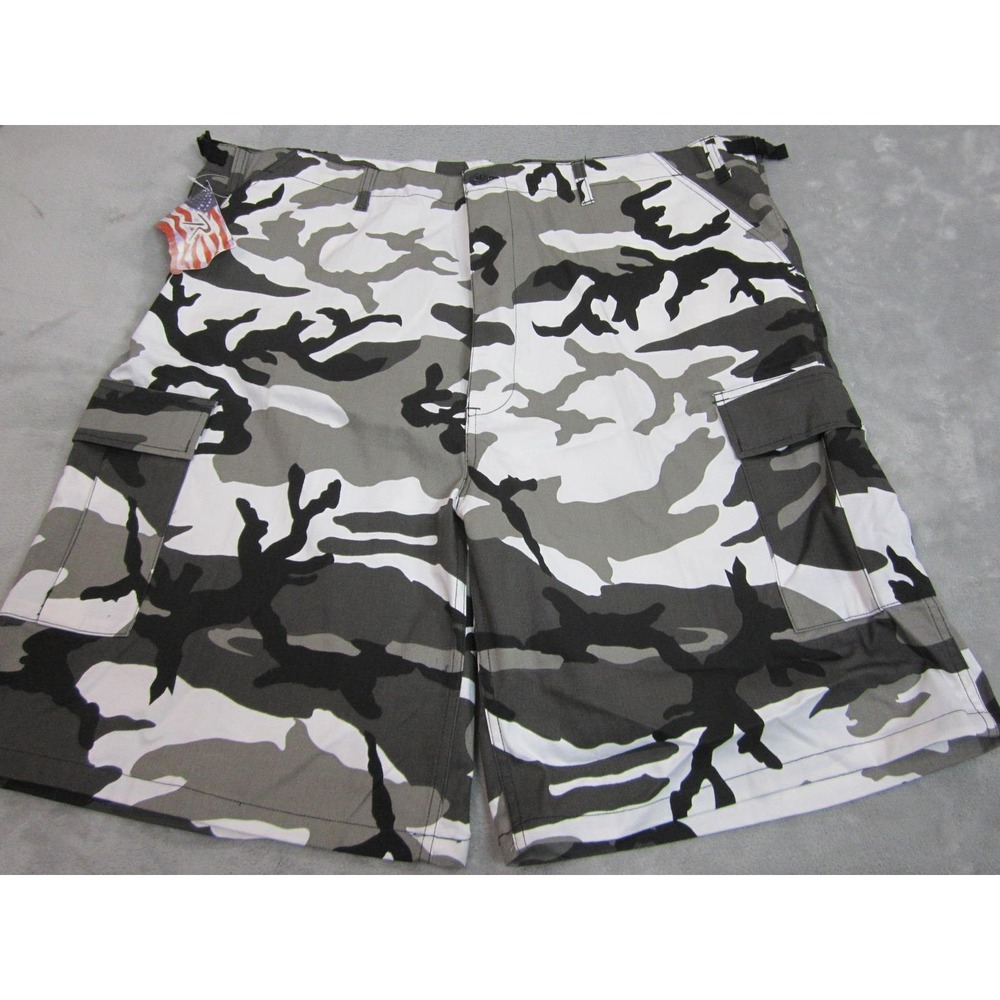 Rothco Cargo Shorts Mens XXL Urban Camo White Black Swat BDU Tactical Utility